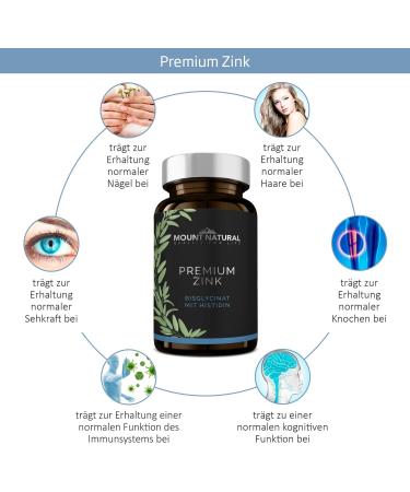 Premium Zinc 180 Tablets - Highly Bioavailable Zinc-Bisglycinate Chelate with L-Histidine | Vegan Additive-Free Lab-Tested | High Dose from Germany - Test Winner 2020 - Buy Online on GoSupps.com