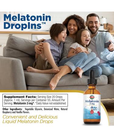 KAL Melatonin 3mg Raspberry Flavor - Natural Sleep Aid (1.85 fl oz) - Buy Online on GoSupps.com