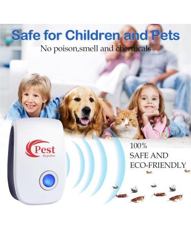 Ultrasound Pest Control 6-Pack | Plug-In Electronic Repeller for Insects Mosquitoes Mice & Cockroaches | International Shipping Available - Buy Online on GoSupps.com