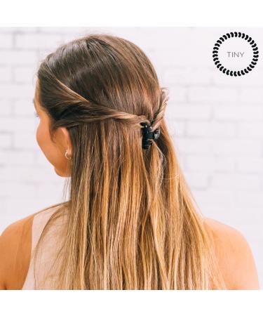 TELETIES Tiny Hair Clip - Strong Grip, Bendable Teeth, Curved Design - Ideal for Thin Hair, Kids, Half-up Styles - Almond Beige - Buy Online on GoSupps.com