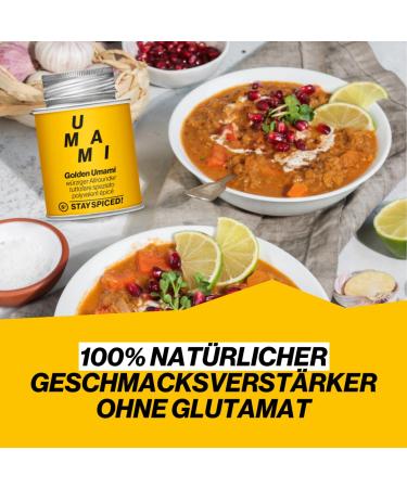 Golden Umami Spice - Authentic Turmeric Spice Blend | 100g | Spicy All-Rounder for International Shipping - Buy Online on GoSupps.com