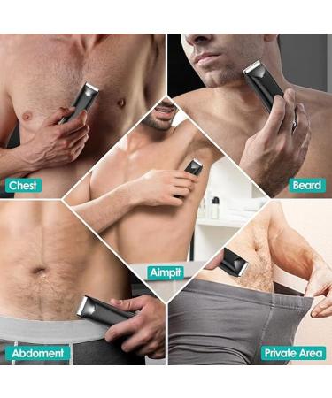 ATESON Body Hair Trimmer for Men with Charging Dock - Electric Beard & Pubic Hair Trimmer - Waterproof Body Groomer Ball Shaver with Light - Buy Online on GoSupps.com
