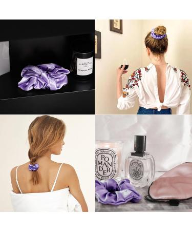 Lilysilk 100% Silk Hair Rings for Women | Soft & Reusable Ponytail Holder - Eggplant Skin Packaging | 1 Pack - Buy Online on GoSupps.com