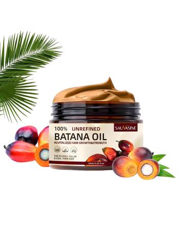 100% Raw Batana Oil for Hair Growth Batana Oil Conditioner Cold-Pressed Organic Sebi Batana Oil Mask Harmless To Scalp Thicker Fuller & Reduce Thin Hair for Men & Women (1)