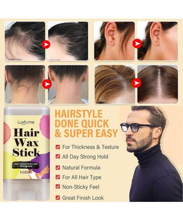 Hair Molding Wax Stick - Multipurpose Hair Styling Wax - Hair Molding Slick Stick Portable Non-greasy Hair Pomade Wax for Straight Hair Flyaways Edge Curly Hair Frizz Hair Pochy - Buy Online on GoSupps.com