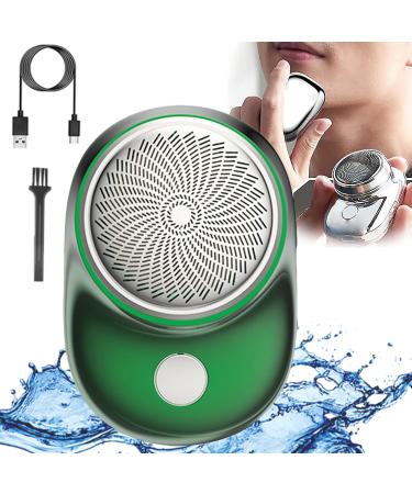 2023 Powerful Storm Shaver for Men Mini Shaver Portable Electric Shaver Easy One-Button Use 3 Seconds Fast Shaving Mini Shaver Electric Razor Micro Vibration Bass Motor Shaver Father's Day Gifts (C)