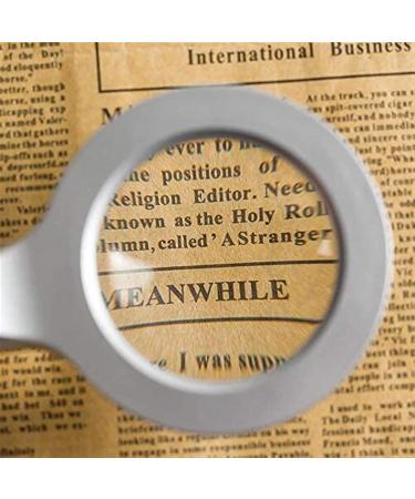 Lightweight Magnifying Glass 5X High-Definition Handheld Zinc Alloy All-Metal Optical Glass Magnifier with 8Led Lights for Lighting Reading Books Lofty Ambition - Buy Online on GoSupps.com