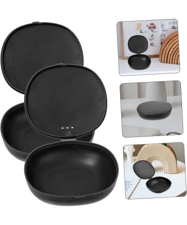 AMOSFUN 2 Series Silicone Menstrual Cup Container - Portable Cleaner & Storage Holder - Black 1 Pack - Buy Online on GoSupps.com