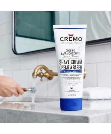 Cremo Cooling Shave Cream smooth shaving cream fights razor burn nicks and cuts 6 fl oz - Buy Online on GoSupps.com