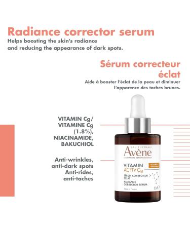 Eau Thermale Av ne Vitamin Activ Cg Radiance Concentrated Serum for radiance dark spots anti-wrinkles Vitamin Cg - Buy Online on GoSupps.com