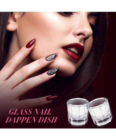 12 Pieces Nail Dappen Dishes - Acrylic Monomer Liquid Cups & Crystal Bowls for Nail Extension Supplies - International Shipping Available - Buy Online on GoSupps.com