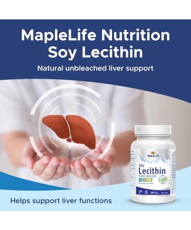 Maplelife Lecithin 1200mg - 100 softgels - Buy Online on GoSupps.com