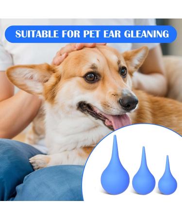 YBEATY 3PCS Hand Bulb Ear Dropper with Add-on Stream Tip Soft Reusable Effective Blue Rubber Squeeze Suction Tool Ear Wax Removal Cleaning Kit for Kids Adults Pet Sinus Rinse Mucus - Buy Online on GoSupps.com