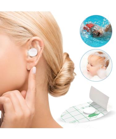 60 Pcs Waterproof Ear Protection Sticker for Baby | Soft Disposable Earplugs for Shower and Swimming | Inner Ear Protection Patch - 4.5x7cm - Buy Online on GoSupps.com