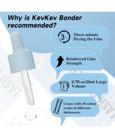 Buy KevKev 20ml Lash Bonder - Super Accelerator for Eyelash Extensions Professional Adhesive Sealer Extend Retention Reduce Fumes Water & Oil Proof - Buy Online on GoSupps.com