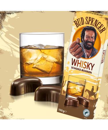 Buy Piasten BUD SPENCER Whisky Chocolate Beans | Dark Chocolate Pralines with 45% Malt Whisky 150g | International Shipping - Buy Online on GoSupps.com