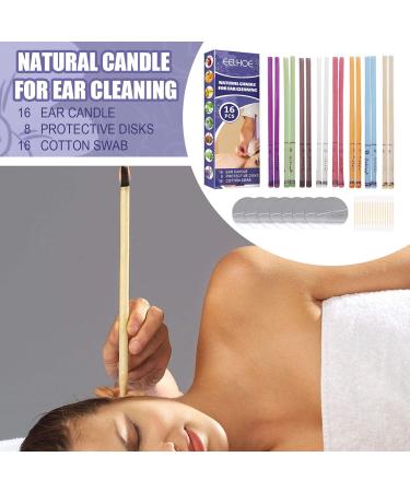 LAURAG Ear Candle 16pcs Fragrance Ear Candles Healthy Care Natural Ingredients Ear Wax Removal Cleaner Ear Coning - Buy Online on GoSupps.com