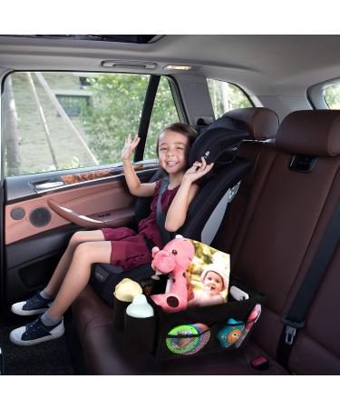 INFANZIA Car Seat Organizer - Durable Oxford, Foldable Front & Back Seat Organizer with Seat Belt and Cup Holders for Kids - Buy Online on GoSupps.com