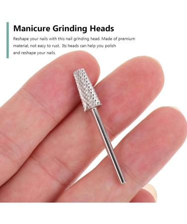 POPETPOP nail polisher nail polishing shape tools Nail Drill Bit nail drill head cuticle drill bits gel polishing head nail grinding tools metal drill bit Remover Tungsten steel conical - Buy Online on GoSupps.com