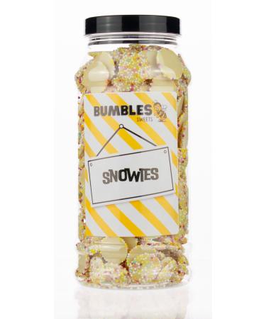 Snowies White Chocolate Jazzles Sweets Gift Jar