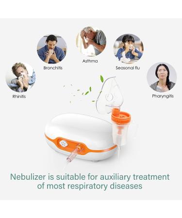 Portable Nebulizer Machine for Adults & Kids | 3 Sizes Mask, Full Accessory Kit | Tiny Mist Compressor | Steam Inhaler - 0707QZJ8 - Buy Online on GoSupps.com