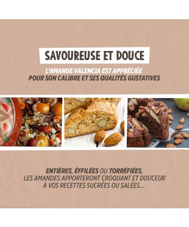  Plan te au Naturel Whole Organic Shelled Almonds - 250g - Buy Online on GoSupps.com