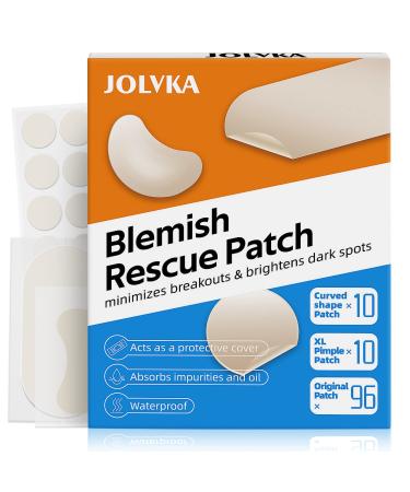JOLVKA Large Pimple Patch XL - Hydrocolloid Spot Dots -116 Counts Variety Pack - Blemishes Zit Patches - for Face Pimple Patch Stickers - Patches To Cover Facial Blemishes