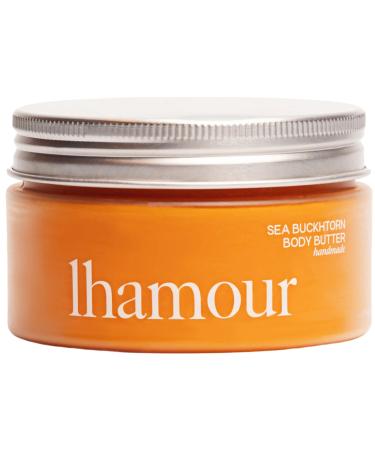 Handmade Sea Buckthorn Oil Body Butter with Beef Tallow Sheep Tail Fat Shea Rosehip Coconut Oil - All-Natural Balm for Dry Skin - Ultra Hydrating Skin Care - Rich Soothing Cream 3.53 oz