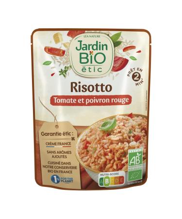 Jardin BiO tic - Risotto Tomato and Red Pepper - Organic - Salted - AB Certified - Bag of 220 g