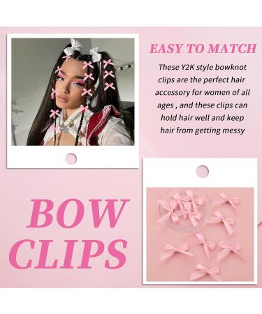 Comnico 20-Piece Mini Loop Hair Clips - Non-Slip Satin Hair Accessories for Women & Girls (Pink) - Buy Online on GoSupps.com