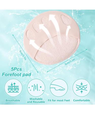 Honeycomb Forefoot Pads - 5 Pairs | Metatarsal & Ball of Foot Cushioning | Foot Pain Relief | Unisex | 5 Colors - Buy Online on GoSupps.com