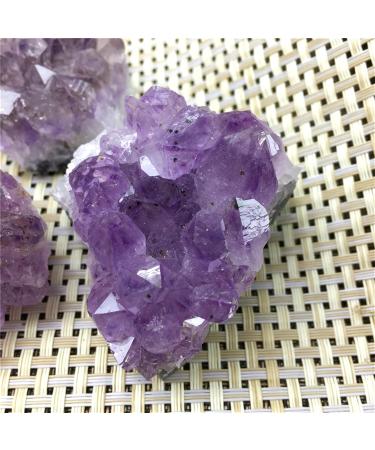 Natural Crystal Rough Amethyst Cluster Quartz Crystal geode Specimen raw Stone Home Decoration Full of Texture (Size : 500g) - Buy Online on GoSupps.com