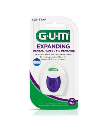 GUM Expanding Dental Floss 43.3 Yards (Pack of 6) - Pack of 6 | Dental Floss - Buy Online on GoSupps.com