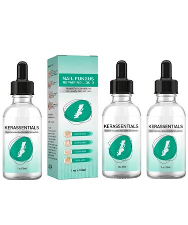 Kerassentials Huile de traitement antifongique pour ongles d'orteils restauration des ongles d color s et endommag s pour un aspect sain s r
