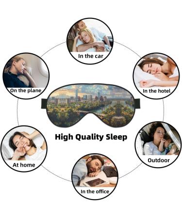 SSIMOO Soft Sleep Eye Mask | Breathable Black Eye Patch for Women | Perfect for Travel & Relaxation - Austin Texas - Buy Online on GoSupps.com