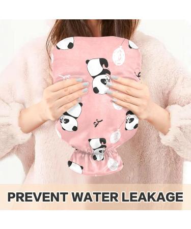 Cute Panda Hot Water Bottle | 1L Pain Relief Bag with Cover | Eco-Friendly BAP-Free Warmth for Hands & Feet - Buy Online on GoSupps.com