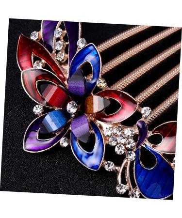 Angoily Flowers Hairpin Hair Accessories Rhinestone Flower Bride Crystal - Buy Online on GoSupps.com