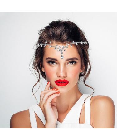 VALICLUD Wedding Head Chain for Women Girl Bridal Hairband Headpiece Rhinestone Hair Jewelry Ornament - Buy Online on GoSupps.com