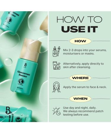 BYBI Beauty Glowcurrant Booster Face Oil - Brightening & Smoothing Vegan Facial Oil with Blackcurrant Seed Oil & White Willow Bark - Nourishing & Firming - Improve Skin Elasticity - 15ml Glowcurrant Booster (15ml) - Buy Online on GoSupps.com