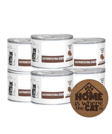 AETN Creations Gastrointestinal Kitten Ultra Soft Mousse 6x195g plus AETN Cat Treat and Toy Specially Formulated to Provide Premium Digestive Care