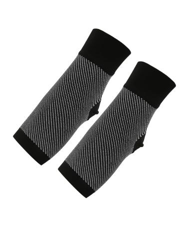 Plantar Fasciitis Support Brace | Soft Arch Support Ankle Compression Sleeve for Women - Tear Resistant Open Toe - 1 Pair (M - Buy Online on GoSupps.com