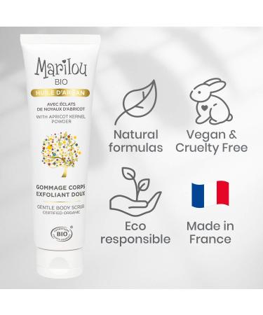 Marilou Organic Argan Oil Body Scrub - Gentle Peeling 100ml | Natural Exfoliating Scrub for Smooth Skin - International Shipping Available - Buy Online on GoSupps.com