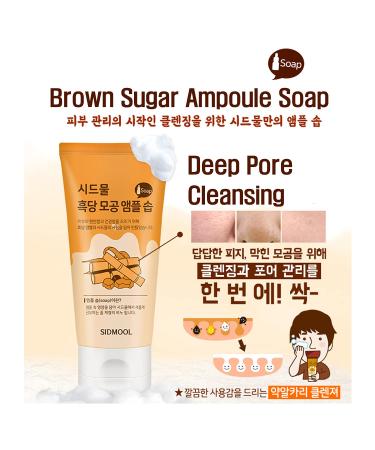 Buy Brown Sugar Pore Ampoule Soap 3.4oz - Korean Low pH Deep Cleansing for Blackheads & Whiteheads | Best International Shipping - Buy Online on GoSupps.com