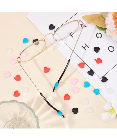 GorgeCraft Silicone Glass Holder - 15 Pairs 5 Colors Heart Design | Ear Hooks for Sunglasses & Reading Glasses - Prevent Slipping & Protect Your Eyewear - Buy Online on GoSupps.com