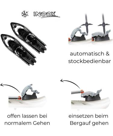 Inook Alpine OXM Snowshoes for Men & Women - Adjustable Climbing Support & Patented Features | International Shipping Available - Buy Online on GoSupps.com