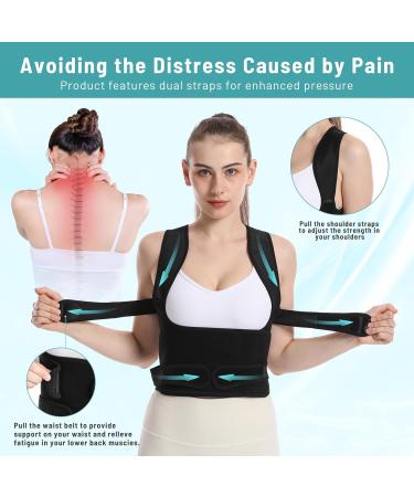 Back Brace Posture Corrector for Men & Women | Adjustable Support for Scoliosis & Hunchback Correction | Spine Straightener & Posture Trainer - Buy Online on GoSupps.com
