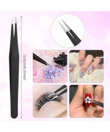 Prasacco Rhinestone Picker Tool Rhinestones Applicator Tools Rhinestone Picker Dotting Wax Pen Nail Art Tool with 4 Purple Replaceable Wax Head and 1 Tweezer for DIY Nail Art Tool - Buy Online on GoSupps.com