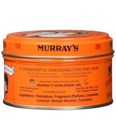 Murray's Superior Hair Dressing Pomade - 3Oz | Buy 12 Pieces for Best Price - International Shipping Available - Buy Online on GoSupps.com