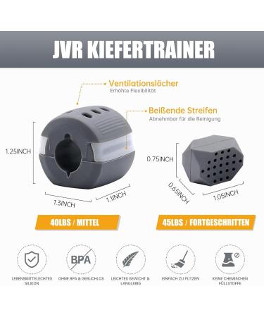 Buy 2 Pieces JVR Jaw Exerciser - Jawline Trainer for a Defined Jawline | International Shipping Available - Buy Online on GoSupps.com