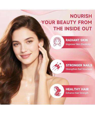 Novafun ACV Biotin & Collagen Gummies 3-Pack Bundle Supports Healthy Hair Skin Nails & Gut Wellness for Adults - Buy Online on GoSupps.com